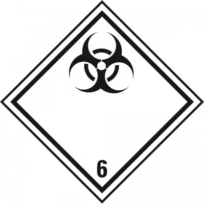 Produktbild von Dreifke® Aufkleber I Gefahrgutzettel (Placards) Kl.6.2 Ansteckungsgef.., Foli...