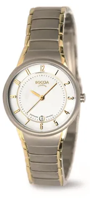 Produktbild von Boccia Damen Armbanduhr 3158-02 Classic Titan bicolor