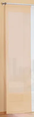 Produktbild von Preisgünstiger Flächenvorhang Schiebegardine, transparent, unifarben, mit Zubehör, 245x60, Sand, 85589