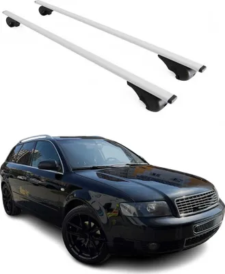 Image de Barres de toit transversales pour Audi A4 B6 Break 2001-2004 Fer Argent