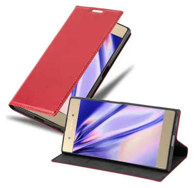 Obrázek produktu pro Cadorabo Case for Sony Xperia XA1 PLUS Protective Case in Red Pouzdro na mobilní telefon s magnetickým zavíráním
