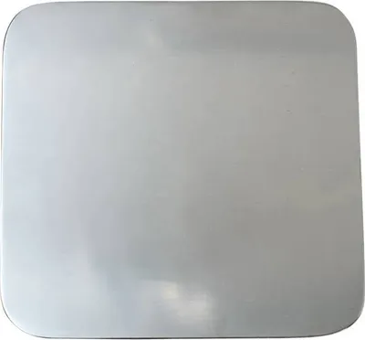 Produktbild von Teller Edelstahl Poliert 14x14cm Kerzenhalter Kerzenteller Untersetzer Tischdeko