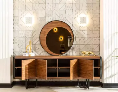 Immagine prodotto di Credenza specchio legno gruppo di cassettiere cassettiere console