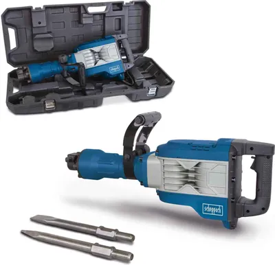 Produktbild von Scheppach Abbruchhammer AB1900 Bohrhammer Betonhammer Stemmhammer | 60J Schlagkraft | 1900W Leistung | inkl. Spitz- und Flachmeißel und Transportbox