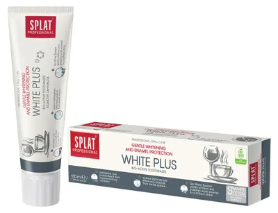 Productafbeelding van SPLAT - Witmakende Tandpasta voor Gevoelige Tanden 100ml - White Plus - SLES Vrij, AI-gegenereerde afbeelding
