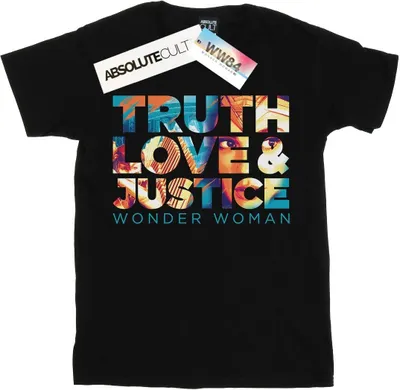 Produktbild von DC Comics - "84 Truth Love Justice" T-Shirt für Damen BI47283 (4XL) (Schwarz)