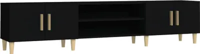 Immagine prodotto di Mobile TV nero 180x31,5x40 cm Materiale in legno