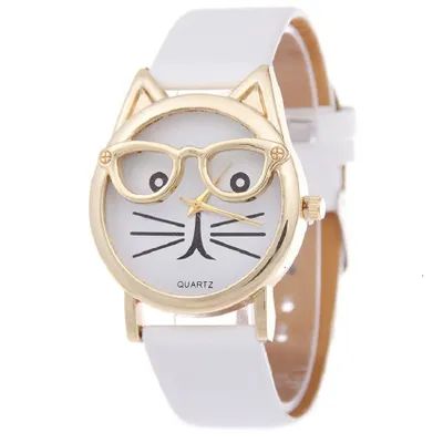 Produktbild von Elegante Cat Uhr für Damen in Weiß – Stilvoll und Wasserdicht KP12838