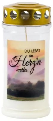 Produktbild von Grabkerze 'im Herzn' 4 Tage 1 Stück von Jeka