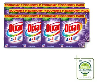 Produktbild von 12 x Dixan Waschpulver und Fleckentferner - Lavendel - Für Weißes und Buntes - Großpackung - 12 Stücke