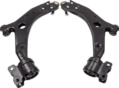 Zdjęcie produktu dla Dolny wahacz przedni, stalowy, długość 51 cm, szerokość 38 cm, wysokość 8 cm, kompatybilny z Ford Focus MK2 2006-2012