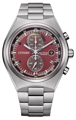 Zdjęcie produktu dla Citizen CA7090-87X Chronograph zegarek męski tytan chrono data srebrny