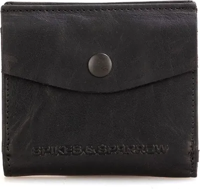 Produktbild von SPIKES & SPARROW Leder Geldbörse Bronco Wallet RFID Black schwarz