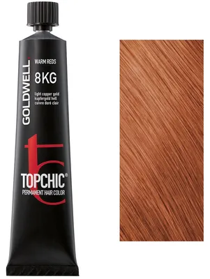 Produktbild von Goldwell Topchic The Reds, Kastanienbraun, 8KG, Light Copper Gold, Unisex, 60 ml, Alle Haare
