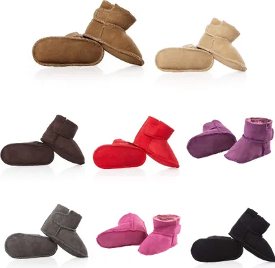 Produktbild von Premium Lammfellschuhe Babyschuhe Klettverschluss, Farbe:pink, Größe:23