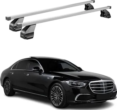 Zdjęcie produktu dla Bagażnik dachowy Menabo do Mercedes S Class W223 2020-2025 stalowo-szary 2x