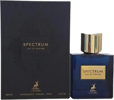 A perfume bottle and its box are displayed side-by-side against a white background.