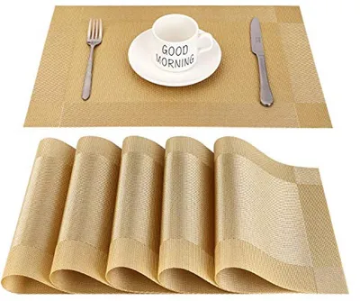 Set von 6 Platzdeckchen - rutschfest, hitzebeständig und fleckenbeständig