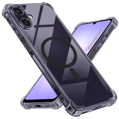 Produktbild von Techsuit - Shockproof Clear Silicone MagSafe Schutzhülle für Samsung Galaxy A07 4G – rauchschwarz