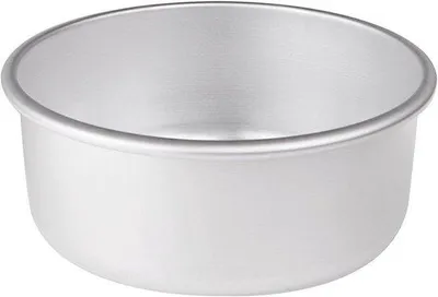 Productafbeelding van Conische taartvorm aluminium met rand - 20 cm hoog - 8 cm