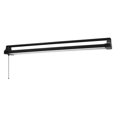 Zdjęcie produktu dla Biurowa lampa sufitowa LEDVANCE OFFICE LINE w kolorze czarnym z obrotowym korpusem i wyłącznikiem pociągowym, 1,1 m długości, 42 W / 4000 lm, chłodna biel (4000 K) do oświetlania biur o powierzchni do 30 metrów kwadratowych, IP20.