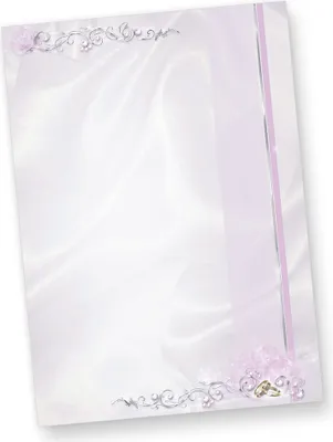 Produktbild von Briefpapier Hochzeit silbergrau (50 Stück) beidseitig bedrucktes A4 Schreib-Papier, z.B. für Einladungen , Kirchen-Hefte, Hochzeits-Zeitung