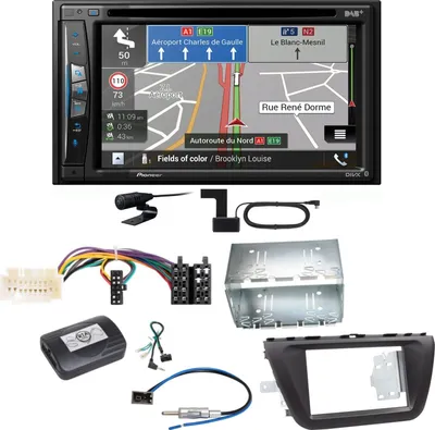 Produktbild von Pioneer AVIC-Z730DAB Navigation Bluetooth USB Einbauset für Suzuki SX4 S-Cross