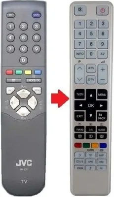 Produktbild von Ersatz Fernbedienung passend für JVC RM-C795 und RM-C7901