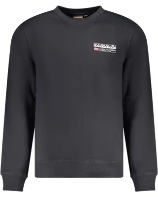 Imagen del producto de Sudadera Negra Sin Cremallera Para Hombre Napapijri