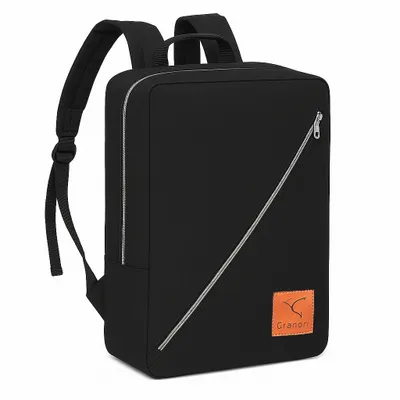 Produktbild von Granori Handgepäck Rucksack 40x30x15 cm mit Trolleyschlaufe in schwarz
