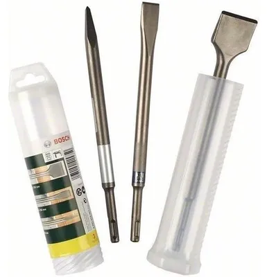 Image de Accessoires BOSCH - Jeu de 3 burins SDS-plus