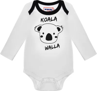 Produktbild von Baby Jungen Body mit Baby Hosen Stramplerhose KOALA - Weiß - 92