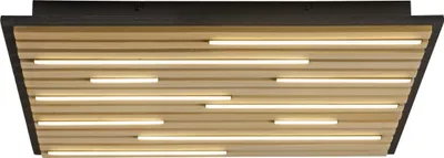 Produktbild von Paul Neuhaus Deckenleuchte Q-AKUSTIK LBH 62x62x6 cm braun Deckenlampe