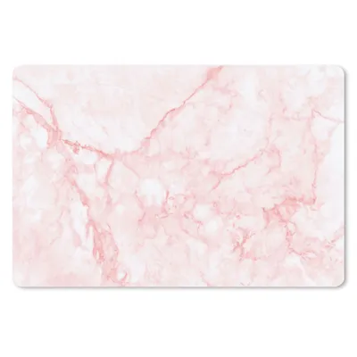 Produktbild von MuchoWow® Mauspad Mousepad Marmor - Weiß - Rosa - Chic 27x18 cm - Mousepads - Maus Mat - Pad - Mausunterlage - Büroartikel - Desk Matten