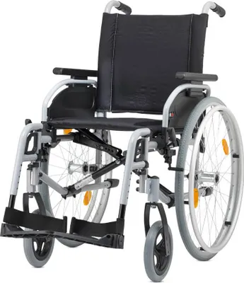 Produktbild von Bischoff & Bischoff Pyro Start Plus Leichtgewichtrollstuhl - Farbe: Silber - Sitzbreite: 43 cm
