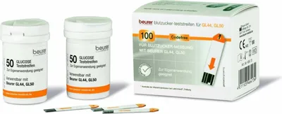 Produktbild von Beurer Gl44/gl50 testovací proužky na glykémii fólie 50 ks