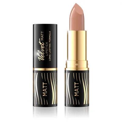 Productafbeelding van Eveline Cosmetics Matige lipstick 500 Nude, een langhoudende lipstick met een fluweelzachte textuur