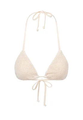 Produktbild von Moda Minx Bikinioberteil Scrunch Triangle Top mit angesagtem Scrunch-Material Beige M