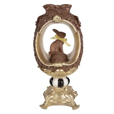 Produktbild von Clayre & Eef Dekorationsfigur Kaninchen 30 cm Braun Polyresin