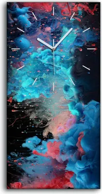 Produktbild von Leinwand Wanduhr Wandkunst Uhr Geräuschlos 30x60 Malerei Abstrakte Kunst - weiße Hände