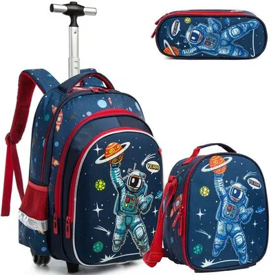 Productafbeelding van Kinder Roller Rugzak met Trolley en Accessoires