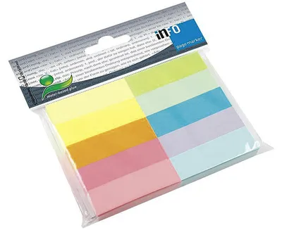 Image de Info Pagemarker 15x50mm 10 couleurs par 100 feuilles