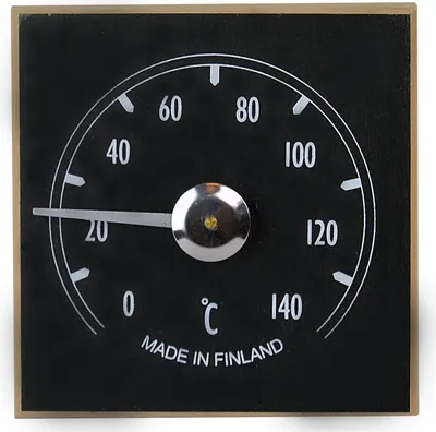 Produktbild von Nikkarien Sauna Thermometer wärmebehandeltes Holz dunkle Erle 418