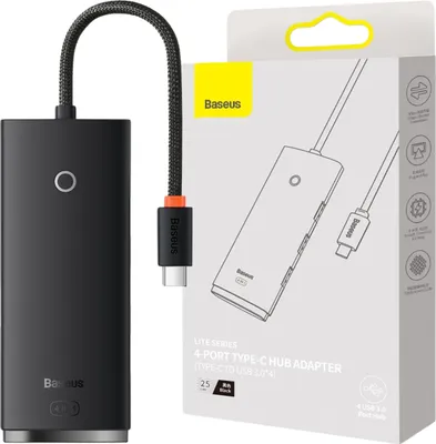 Obrázok produktu pre Baseus WKQX030301 rozbočovač rozhrania USB typu C čierny