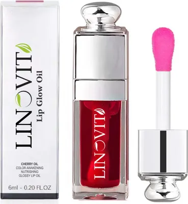 Image de Linovit® Huile à lèvres à l'huile de cerise douce, 6ml, couleur 015 cerise