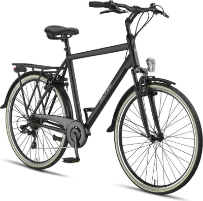 Produktbild von Altec Cityräder Herren Verona 28 Zoll 52 cm Herren 7G Felgenbremse Mattschwarz