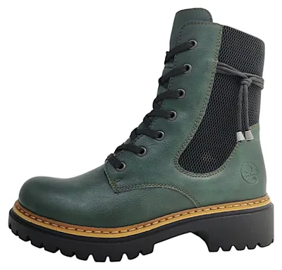 Imagen del producto de Zapatos de cordones para mujer Rieker, color verde, para uso casual