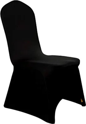 Produktbild von Stuhlhusse Schwarz - Stretch Stuhlbezug - 190 g/m² - Universell - für Hochzeiten Feiertage Bankette Partys