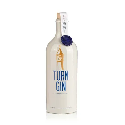 Image de TURM GIN London Dry Gin - Vraiment nordique, vraiment bon. | Ginpremium d'Allemagne 47% | Holsteiner Cox et 15 botaniques d'Allemagne du Nord 0,7 litre