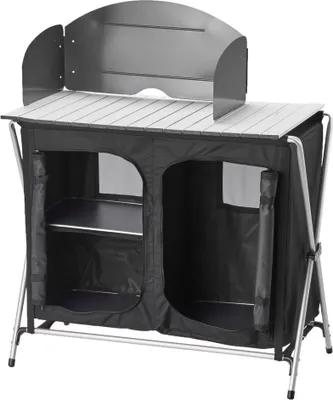 Image de Camping Cuisine de campagne Cuisine pliante Station Camping Cuisine Table de cuisine Camping Armoire de rangement
